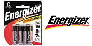 Energizer C 2pack  $8.60